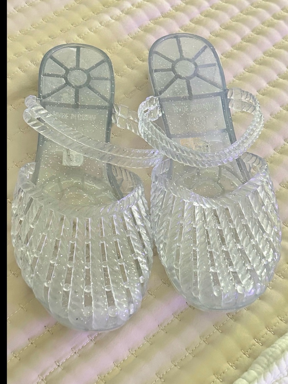 Clear  PVC Jelly Sandals - Women (Clear)